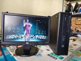 sepaket PC HP AMD ddr4 HDD 1tb full game dan desain grafis fisik bagus