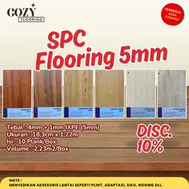 Lantai SPC klik Feijin tebal 4mm + 1mm Foam | Motif serat kayu