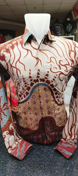 Kemeja Batik Lengan Panjang Lapis Puring