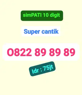 Nomor CANTIK SUPER KEREN 10 DIGIT SUPER SANGAT CANTIK