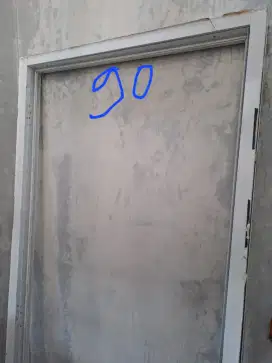 Pintu kaca alumunium plus kusen