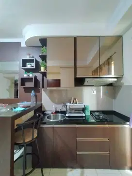 2BR full furnish lantai sedang view central park Apt.Mediterania 2