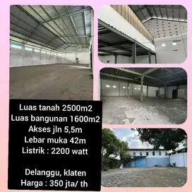disewakan gudang murah di delanggu ,klaten
