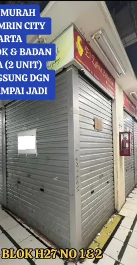 Dijual Murah 2 Kios di Thamrin City Posisi Hook  Nego Langsung Pemilik