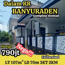 jual rumah dalam ringroad banyuraden dekat tugu malioboro