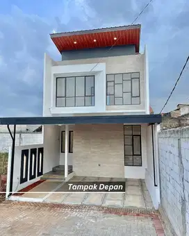 Rumah 2 Lantai  Dekat LRT Jatimulya  Bekasi Bonus Kanopi n Rumput