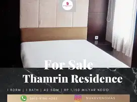 Dijual Apartement Thamrin Residence 1 BR Furnished Bagus
