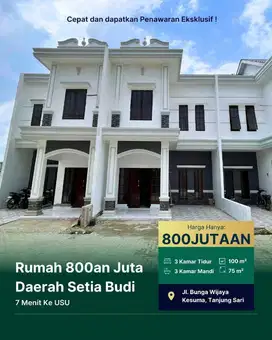 RUMAH MEWAH BERNUANSA EROPA CLASSIC HANYA 800 JUTAAN DAERAH SETIABUDI