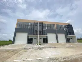 gudang  new + kantor 3 lantai 5 mnit bandara