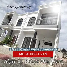 Rumah elegan gaya eropa di kelapa dua Depok, solusi hunian keluarga