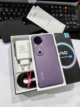 Vivo V40 5G 8+8/256gb komplit original segel mulus garansi panjang