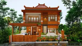 Rumah Megah Nan Cantik, 2 Lantai Konsep Etnik Joglo di Jogja