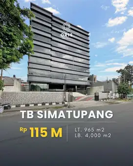 For Sale Brand New Office Building 8,5 Lantai, Dekat ke Tol JORR
