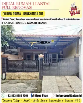 Dijital murah Rumah full renovasi di Golden prima bengkong laut