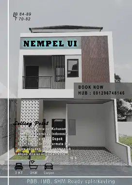 Rumah 2 lantai nempel tol dan kampus UI
