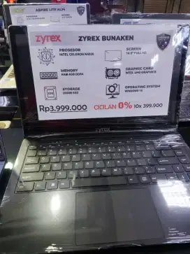 Cicilan Bunga 0% Laptop Zyrex Bunaken
