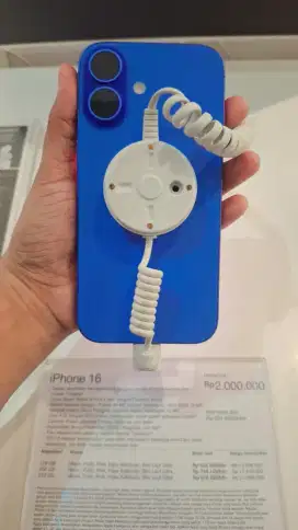 Kredit iPhone 16 128GB Cicilan Bebas Biaya Bunga