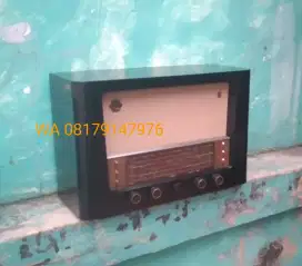 Philips radio tabung tube antik jadul kuno tua klasik MW AM SW kayu