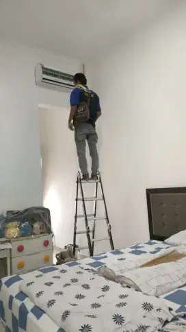 Perbaikan AC netes / pasang AC ke rumah