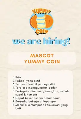 MASKOT YUMMY COIN (BADUT)