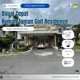 DIJUAL RUMAH TAMAN GOLF RESIDENCE SEMI FURNISH