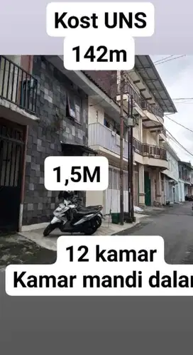 jual cepat kost jl surya belakang uns jebres solo