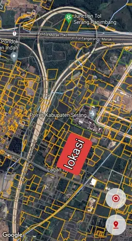 Di Jual Tanah Industri di jln Pengampelan Ciruas Serang Banten