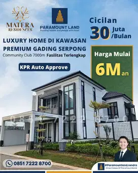 Rumah Baru 5 Kamar Tidur Termewah Di Gading Serpong BSD