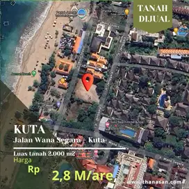 Premium Beach Front Land Kuta Selatan Badung