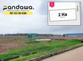 Kavling industri 2jtan di Kawasan Industri dekat Jakarta luas 2ha