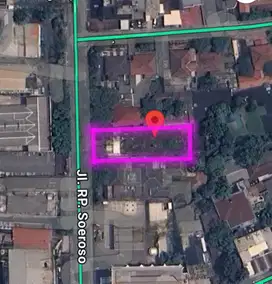 Kavling Tanah Komersil 1.000m² RP Soeroso Cikini Menteng Jalan Raya