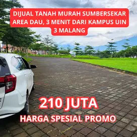 DIJUAL TANAH DEKAT KAMPUS UIN 3 AREA SUMBERSEKAR DAU MALANG