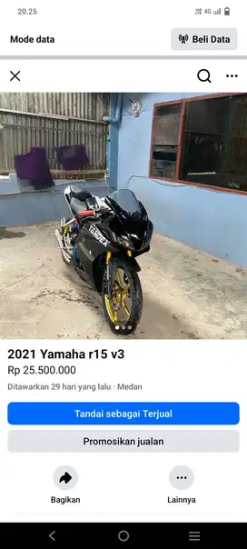 Yamaha R15 V3, pajak hidup panjang bulan 3