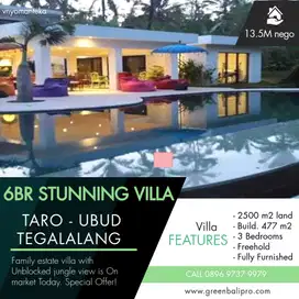 Villa 6 Kamar tidur  dijual cepat di Tegalalang Ubud Bali