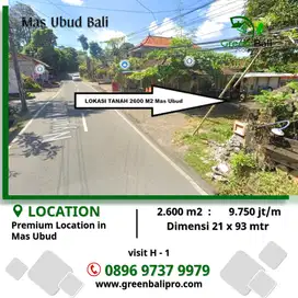 tanah bawah pasar di pusat Ubud dijual BU aset bank