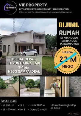 TURUN HARGA   HARUS SEGERA LAKU. Rumah siap huni Jatisampurna