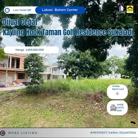 DIJUAL KAVLING HOOK TAMAN GOLF RESIDENCE SUKAJADI