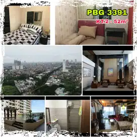 SEWA apartemen PBG Puncak Bukit Golf 3391 2 kamar siap huni lengkap