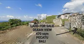 land for sale 470m2 sea view pecatu