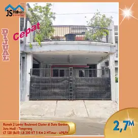 DIJUAL Rumah 2 Lantai Boulevard Cluster di Duta Garden Tangerang AP&FN