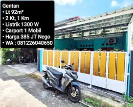 Jual Rumah Area Gentan, Dekat LAweyan, Purwosari, Solo Baru