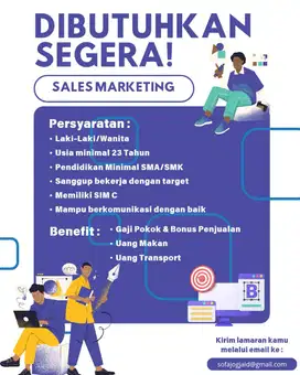 Lowongan Pekerjaan Sales Marketing