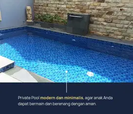 Hunian Villa 2lt free kolam renang dan furniture