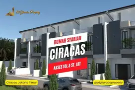 RUMAH SYARIAH 2 LANTAI DEKAT ST. LRT CIRACAS SHM FREE BIAYA BIAYA 1 M