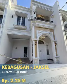 Rumah Cluster Siap Huni Fasum Kolam Renang Kebagusan Jaksel