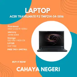 LAPTOP Acer TravelMate P2 TMP214-54-58I6 i5 ram 24gb SSD 1TB + HDD 1TB