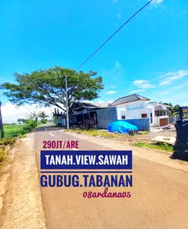 Jual Tanah View Sawah Sungai dekat Pantai Yeh Gangga Tanah Lot Bali