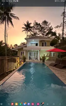 2 Villa Komersial 2 Swimming Pool Cilember Puncak Furnished