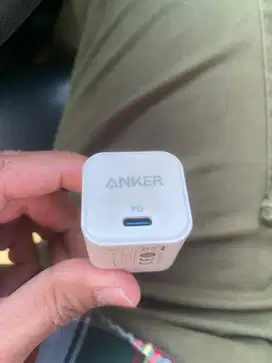 Earpods original lightning Cable dan Power adaptor Anker C to C