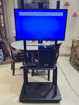 TV LED dan bracket, Set Up Box, Speaker Komplit Mulus